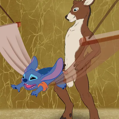 feryl (character), stitch (lilo and stitch) (disney, lilo and stitch) created by zandertheraccoon