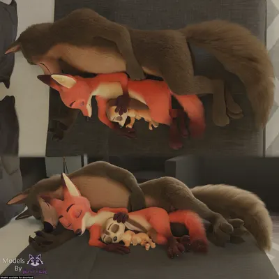 finnick (zootopia), nick wilde (disney, zootopia) created by rasterraccoon