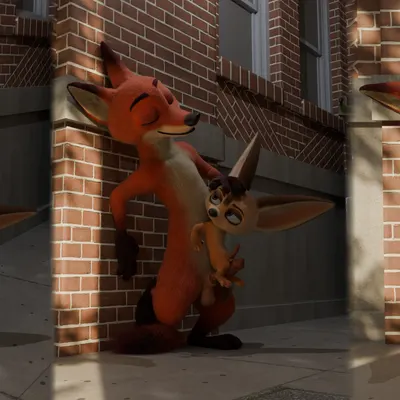 finnick (zootopia), nick wilde (disney, zootopia) created by rasterraccoon