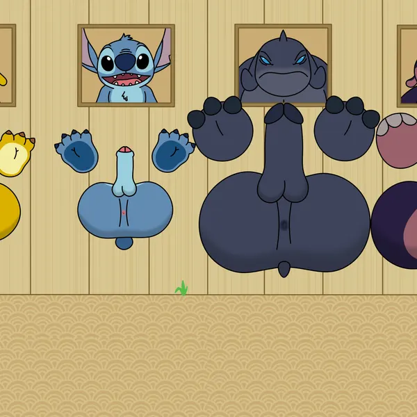 gantu, jumba jookiba, reuben (lilo and stitch) (disney, lilo and stitch) created by reggie rakun