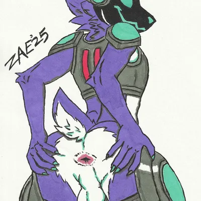 generic purple protogen (vtuber) created by zaeryn