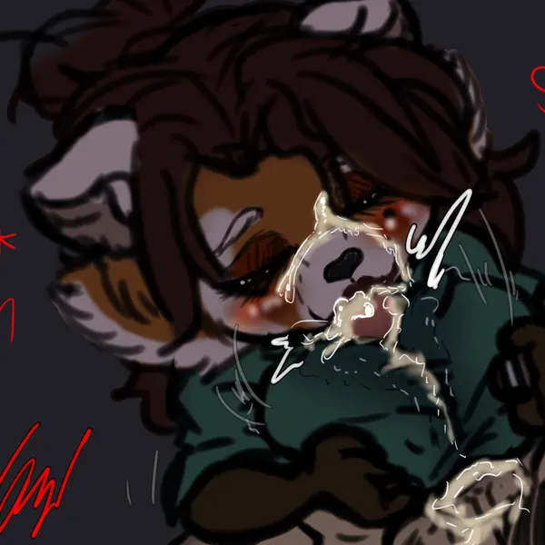 ghost the human, morgana the raccoon created by ghostart, icechakal