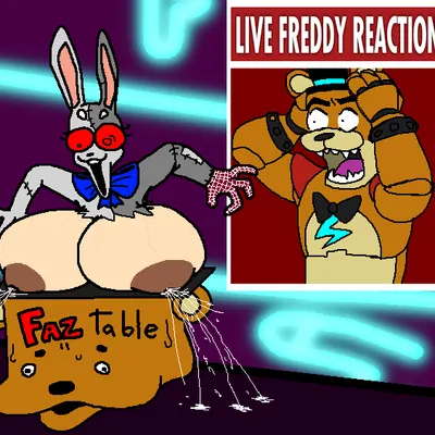 glamrock freddy, vanny (fnaf) (five nights at freddy's, five nights at freddy's: security breach) created by bigtrog84