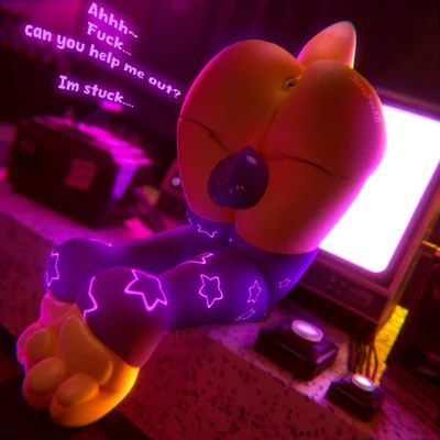 glitchtrap (five nights at freddy's, five nights at freddy's: help wanted) created by jizzyfox