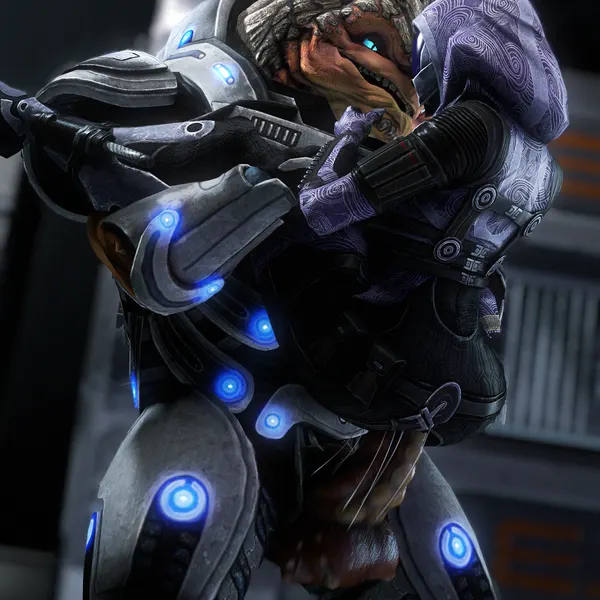 grunt (mass effect), tali'zorah (bioware, electronic arts) created by anthropsychocratis