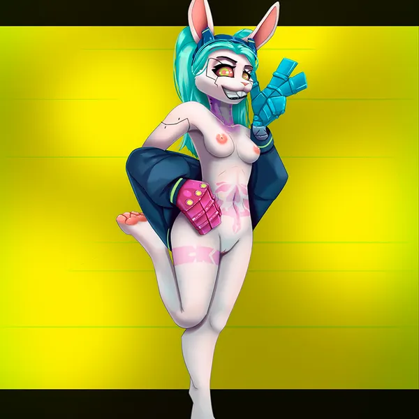 haru (beastars), rebecca (cyberpunk edgerunners) (beastars, cd projekt red) created by oldoldman