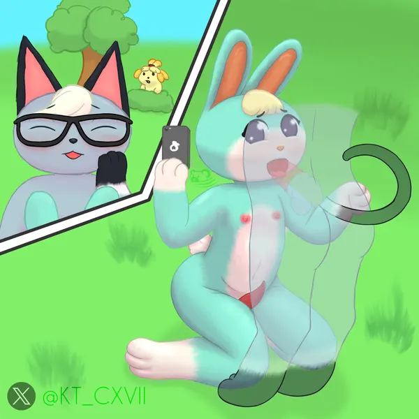isabelle (animal crossing), raymond (animal crossing), sasha (animal crossing) (animal crossing, nintendo) created by kumachi
