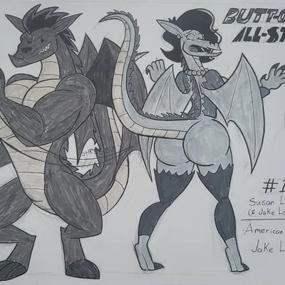 jake long, susan long (american dragon: jake long, disney) created by blu3danny