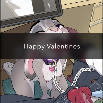judy hopps, owen (amadose) (disney, valentine's day) created by amadose
