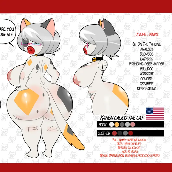 karen calico created by gomezcat