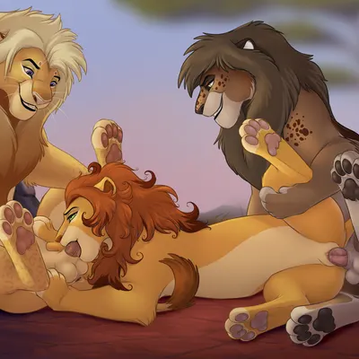 kio (kio-leo), najani (proudlioness), vituko (knifecrimecorgi) (disney, the lion king) created by roughlady