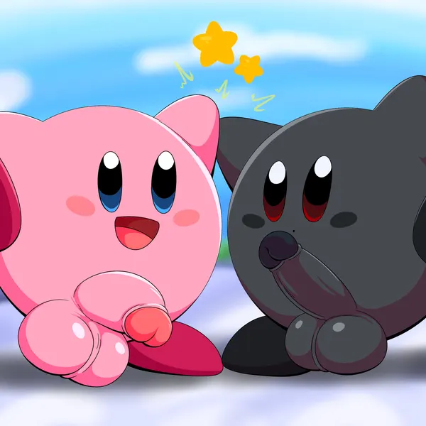 kirby, shadow kirby (kirby (series), nintendo) created by tepigfan101