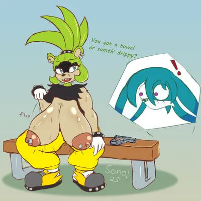 kitsunami the fennec, surge the tenrec (idw publishing, sega) created by sonomatic