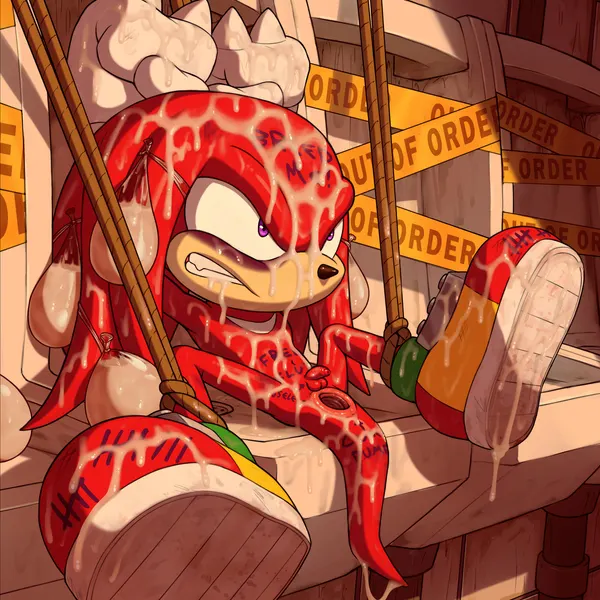knuckles the echidna (sega, sonic the hedgehog (series)) created by voidlesky