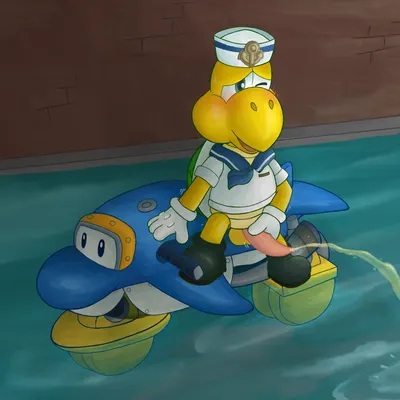 koopa troopa (sailor) (mario bros, mario kart) created by oliviwott