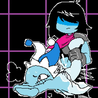kris dreemurr (deltarune, undertale (series)) created by grorby