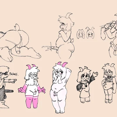 kris dreemurr, ralsei (deltarune, undertale (series)) created by fembunns