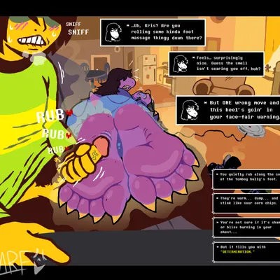 kris dreemurr, susie (deltarune) (deltarune, undertale (series)) created by blarf022