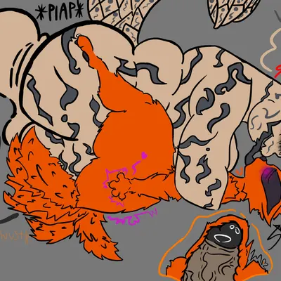 kurama, shukaku (naruto) created by mommydkg