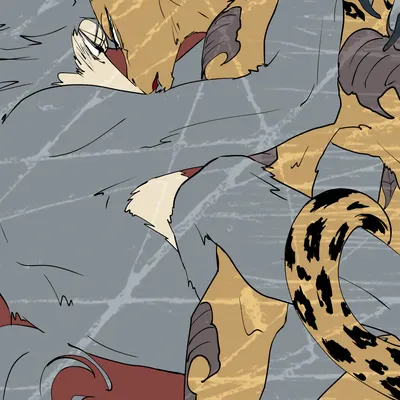 legoshi (beastars), melon (beastars) (beastars) created by slpwk7 (artist)