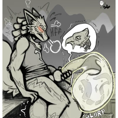 link (wolf form), revali (breath of the wild, nintendo) created by arkailart