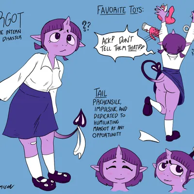 margot and tail (d-monomicon) created by d-monomicon