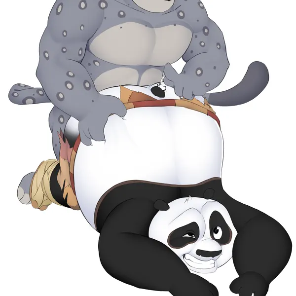 master po ping, tai lung (kung fu panda) (dreamworks, kung fu panda) created by hypnokoo