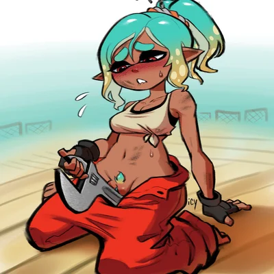 mechanic (splatoon raiders) (nintendo, splatoon) created by iseenudepeople