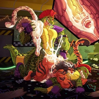 montgomery gator, shizei tigras (five nights at freddy's, five nights at freddy's: security breach) created by kiddie jukes