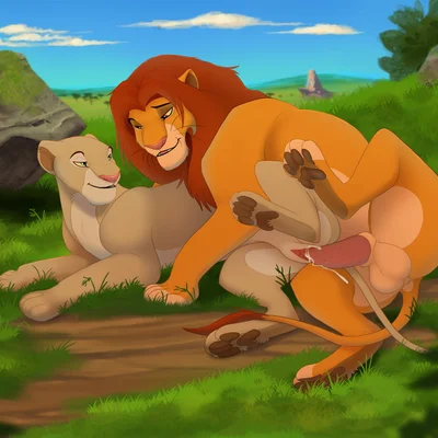 nala (the lion king), simba (the lion king) (disney, the lion king) created by shembreopheline