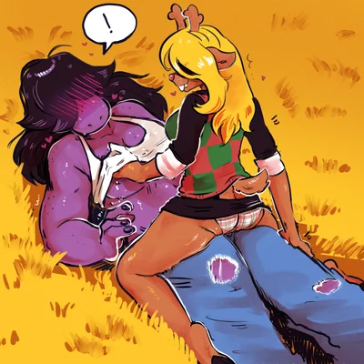noelle holiday, susie (deltarune) (deltarune, undertale (series)) created by currentlytr ash
