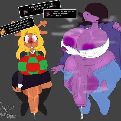 noelle holiday, susie (deltarune) (deltarune, undertale (series)) created by nailstrabbit