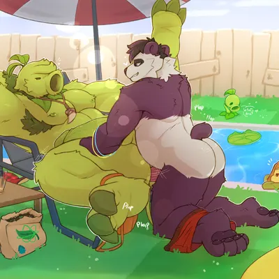 panfluff (panfluff) (electronic arts, plants vs. zombies) created by otherpolanda