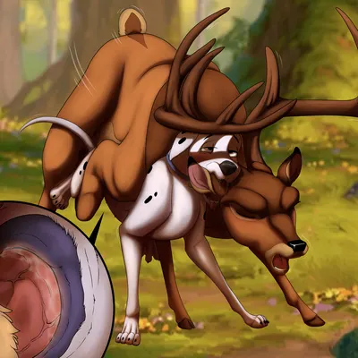 perdita, the great prince of the forest (101 dalmatians, bambi (film)) created by backlash91