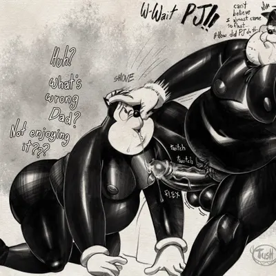 pete (disney), pj (goof troop) (disney, goof troop) created by tush (artist)