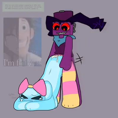 poppy (dandy's world), t.boxten (dandys world) (blushcrunch studio, dandy's world) created by mezzok