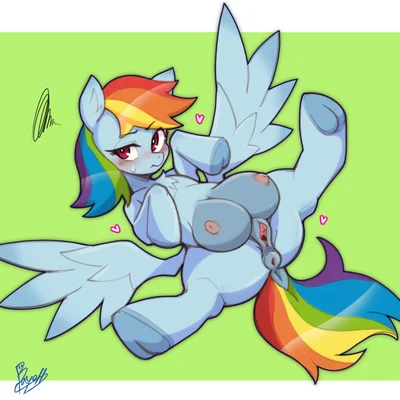 rainbow dash (mlp) (friendship is magic, hasbro) created by bayonet (artist)