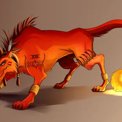red xiii (final fantasy, final fantasy vii) created by crazydrak