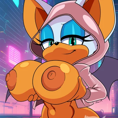 rouge the bat (sega, sonic the hedgehog (series)) created by mobian monster