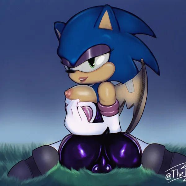 rouge the bat, sonic the hedgehog (sega, sonic the hedgehog (series)) created by theblueorc
