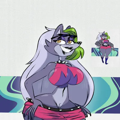 roxanne wolf (five nights at freddy's, five nights at freddy's: security breach) created by whimbly, wolftangart