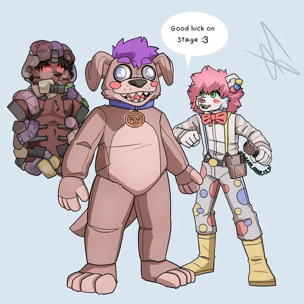 snoof the clown (five nights at freddy's, scottgames) created by arch3y