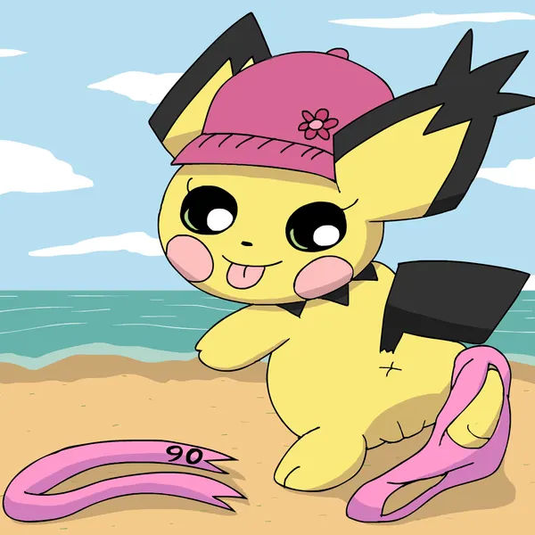sparkette pichu, spiky-eared pichu (nintendo, pokemon) created by pichu90