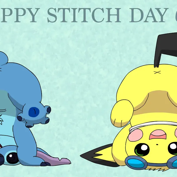 sparks pichu, stitch (lilo and stitch) (disney, lilo and stitch) created by pichu90