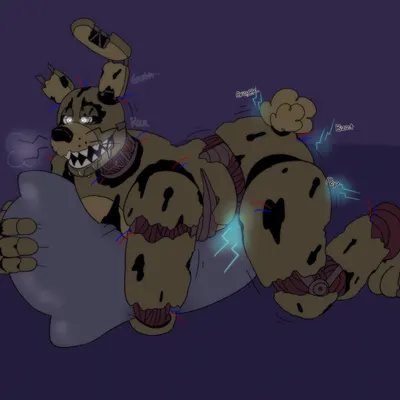 springtrap (fnaf) (five nights at freddy's, five nights at freddy's 3) created by sstinkies