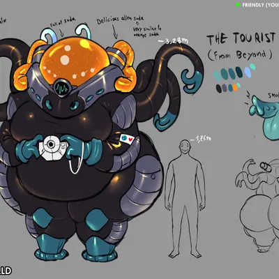 the tourist (ze blackball.d) created by ze blackball.d