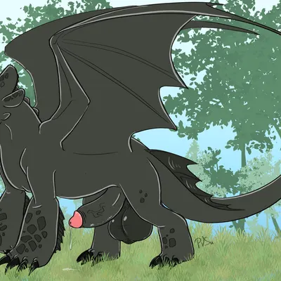 toothless (dreamworks, european mythology) created by p.v.su