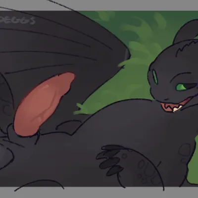 toothless (dreamworks, european mythology) created by sspeckledeggs