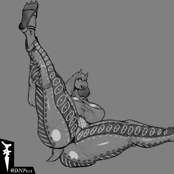 toriel (deltarune, forbidden pants) created by dnp101