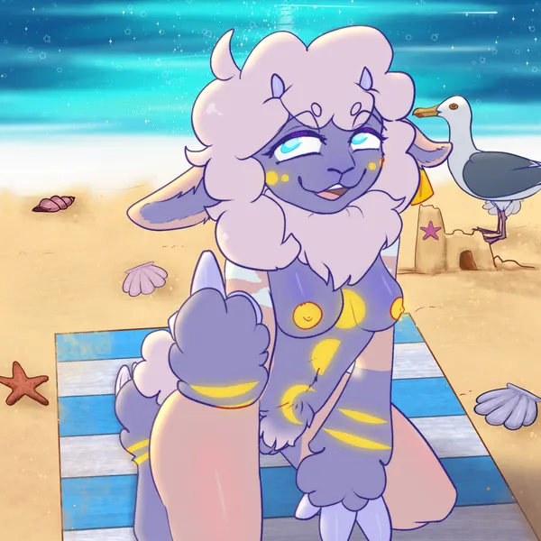 una the moon sheep created by paul 0w0